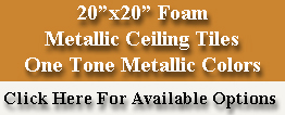 ~20"x20" Metallic Ceiling Tiles