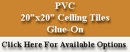 20"x20" PVC Ceiling Tiles