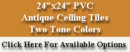 24"x24" Antique Colors PVC Tiles - Fire Rated