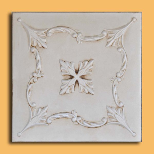 20"x20" Saratov Aged Ivory (foam) Ceiling Tiles