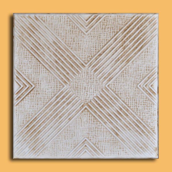 20"x20" Malta Aged Ivory (foam) Ceiling Tiles