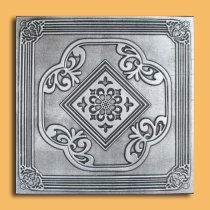 20x20″ Ostrava Silver Black PVC 20mil Ceiling Tiles