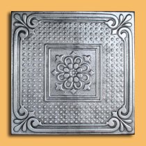 20x20″ Vienna Silver Black PVC 20mil Ceiling Tiles