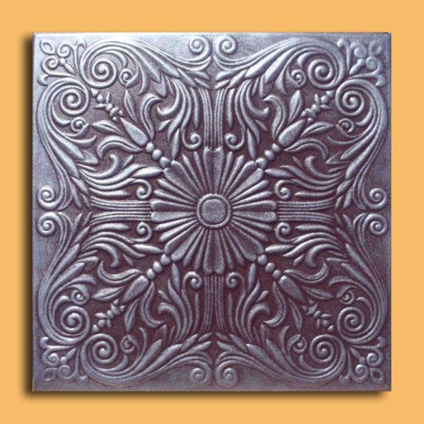 20"x20" Astana Antique Silver Brown Ceiling Tiles