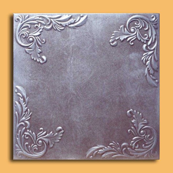 20"x20" Marseille Antique Silver Brown Ceiling Tiles