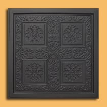 24″x24″ Ankara Black PVC 20mil Ceiling Tiles