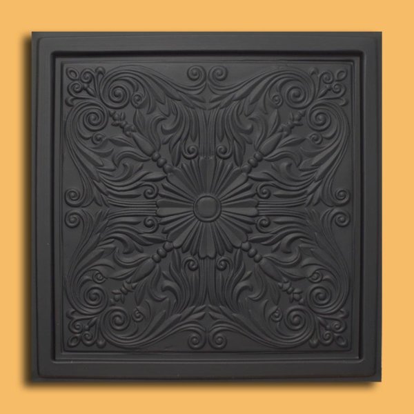 24"x24" Astana Black PVC 20mil Ceiling Tiles