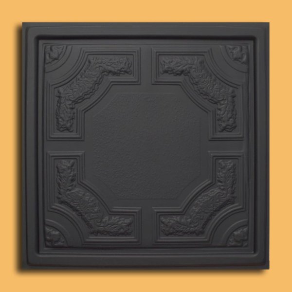 24"x24" Caracas Black PVC 20mil Ceiling Tiles