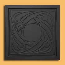 24″x24″ Genoa Black PVC 20mil Ceiling Tiles