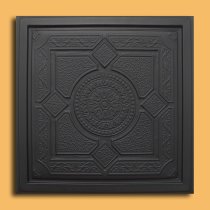 24″x24″ Lima Black PVC 20mil Ceiling Tiles