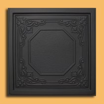 24″x24″ Lisbona Black PVC 20mil Ceiling Tiles