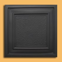 24″x24″ Zeta Black PVC 20mil Ceiling Tiles