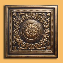 24″x24″ Majesty Antique Gold Black PVC 20mil Ceiling Tiles - Best SELLER!