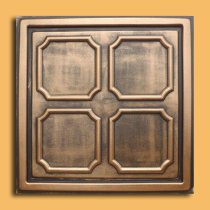 24″x24″ Alfa Antique Bronze Black PVC 20mil Ceiling Tile ceiling