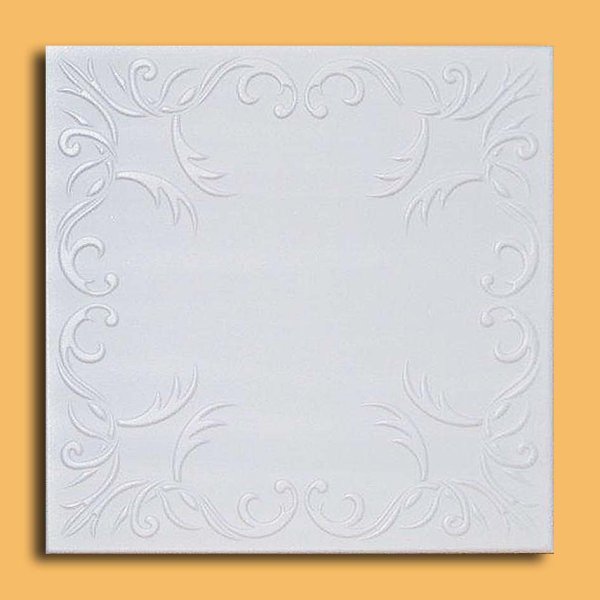 20"x20" Roven White Tile Ceiling Tiles