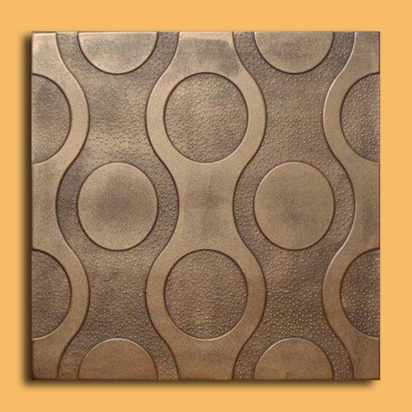 20"x20" Valencia Antique Bronze Brown Ceiling Tiles