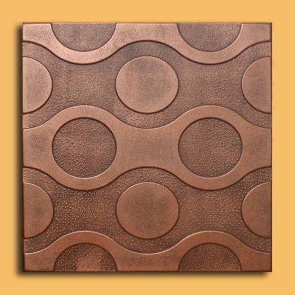 20"x20" Valencia Antique Copper Brown Ceiling Tiles