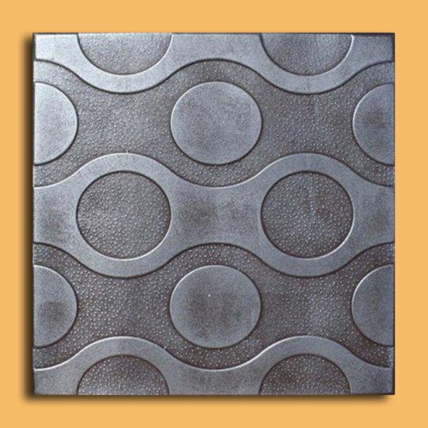 20"x20" Valencia Antique Silver Black Ceiling Tiles