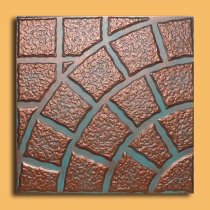 20″x20″ Pireus Antique Copper Patina Ceiling Tiles