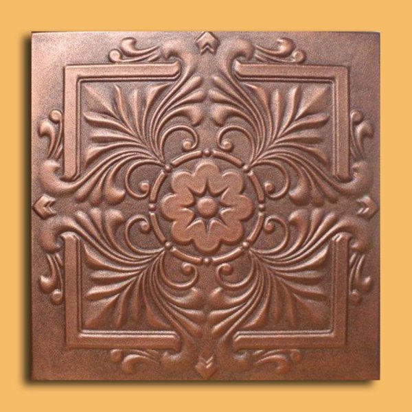 20"x20" Royal Antique Copper Brown Ceiling Tiles