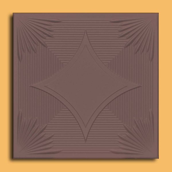 20"x20" Yerevan Brown Tile Ceiling Tiles