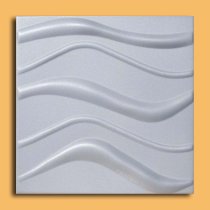 20″x20″ Wave White Tile HD Foam Ceiling Tiles