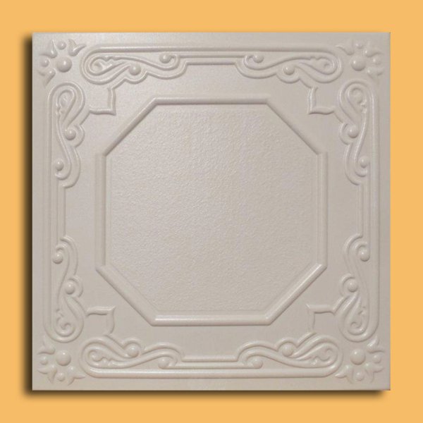 20"x20" Lisbona Antique White Ceiling Tiles