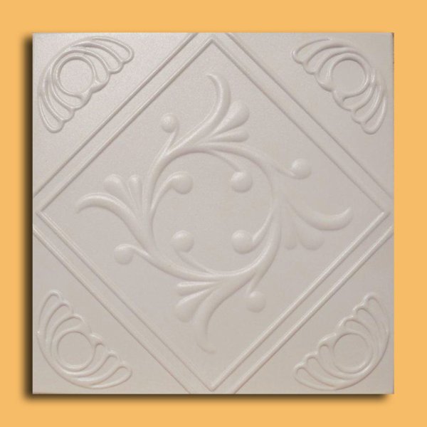 20"x20" Anet Antique White Tile Ceiling Tiles