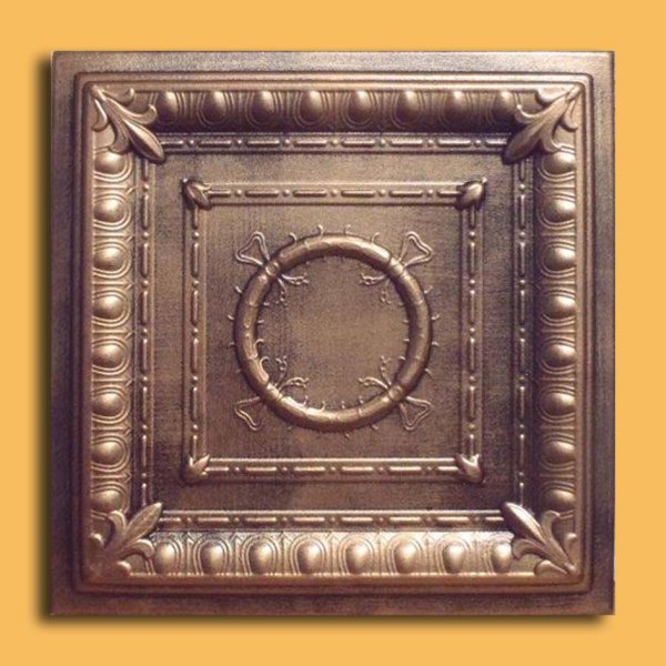 20"x20" Ancona Antique Bronze Black Ceiling Tiles