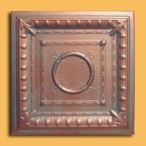 20″x20″ Ancona Antique Copper Patina Ceiling Tiles