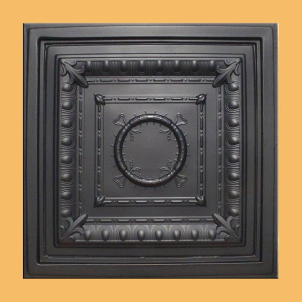 24"x24" Ancona Black PVC 20mil Ceiling Tiles