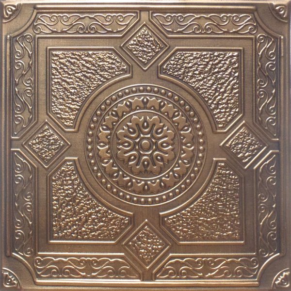 24"x24" Peru Antique Bronze Black PVC 20mil Ceiling Tile ceiling