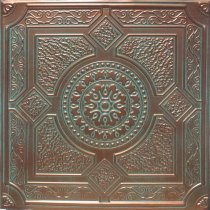 24″x24″ Peru Antique Copper Patina PVC 20mil Ceiling Tiles