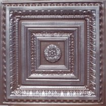 24″x24″ Brilliance Antique Silver Brown PVC 20mil Ceiling Tiles