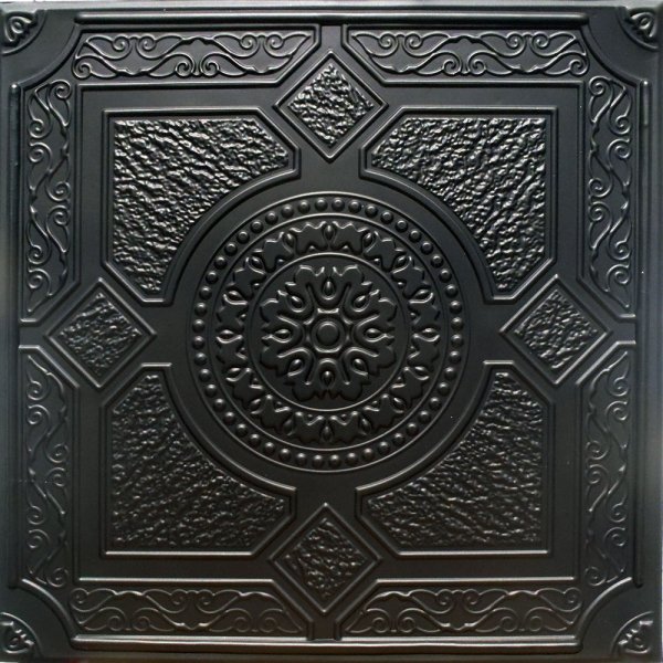 24"x24" Peru Black PVC 20mil Ceiling Tiles