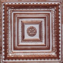 ..24″x24″ Brilliance Accent Copper White PVC 20mil Ceiling Tiles