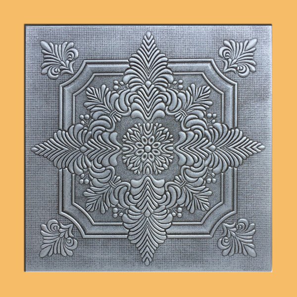 20"x20" Novara Antique Silver Graphite Ceiling Tiles