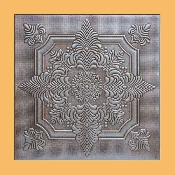 20"x20" Novara Antique Silver Brown Ceiling Tiles