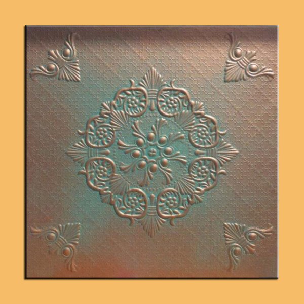 20"x20" Savona Antique Copper Patina Ceiling Tiles