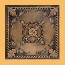 24″x24″ Jewel Antique Bronze Black PVC 20mil Ceiling Tile c