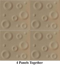 Crater Panels - Sand Texture - 4pc