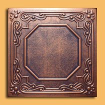 20″x20″ Lisbona Antique Copper Graphite Ceiling Tiles