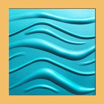 20″x20″ Wave Turquoise Tile HD Foam Ceiling Tiles