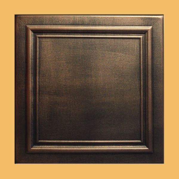 20"x20" Zeta Antique Bronze Black Ceiling Tiles