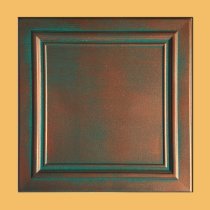 20″x20″ Zeta Antique Copper Patina Ceiling Tiles