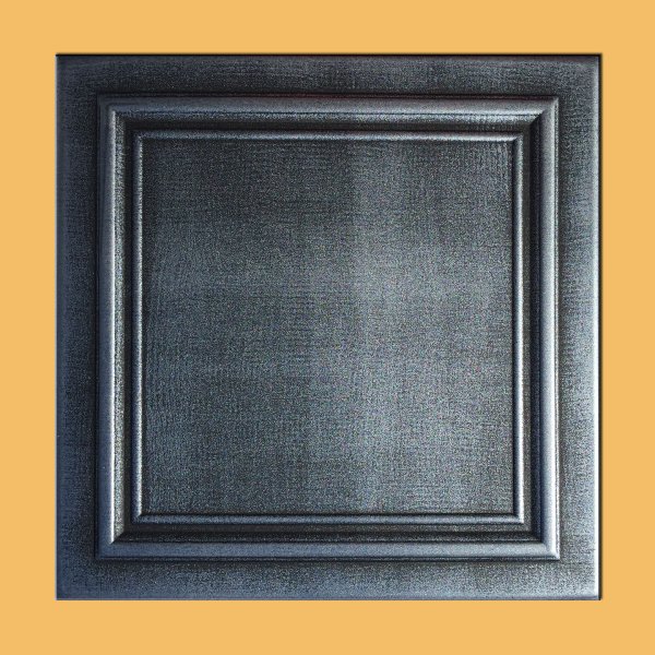 20"x20" Zeta Antique Silver Black Ceiling Tiles