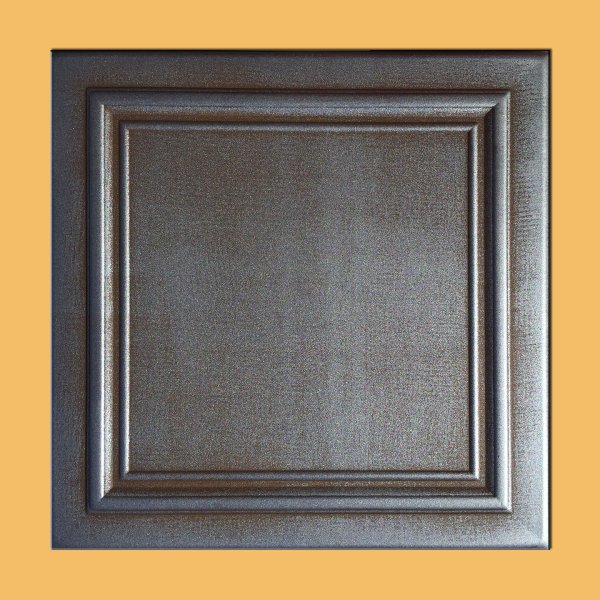 20"x20" Zeta Antique Silver Brown Ceiling Tiles