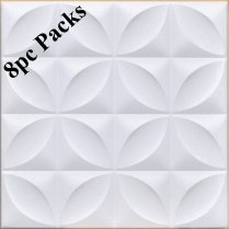 20″x20″ Closter White Foam 8pc/case (#R103)