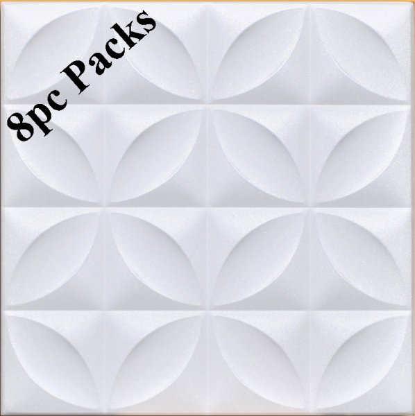 20"x20" Closter White Foam 8pc/case (#R103)