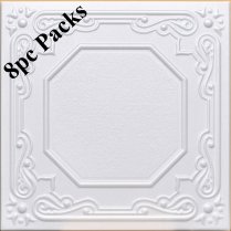 20″x20″ Lisbona White Foam 8pc/case (#R32)